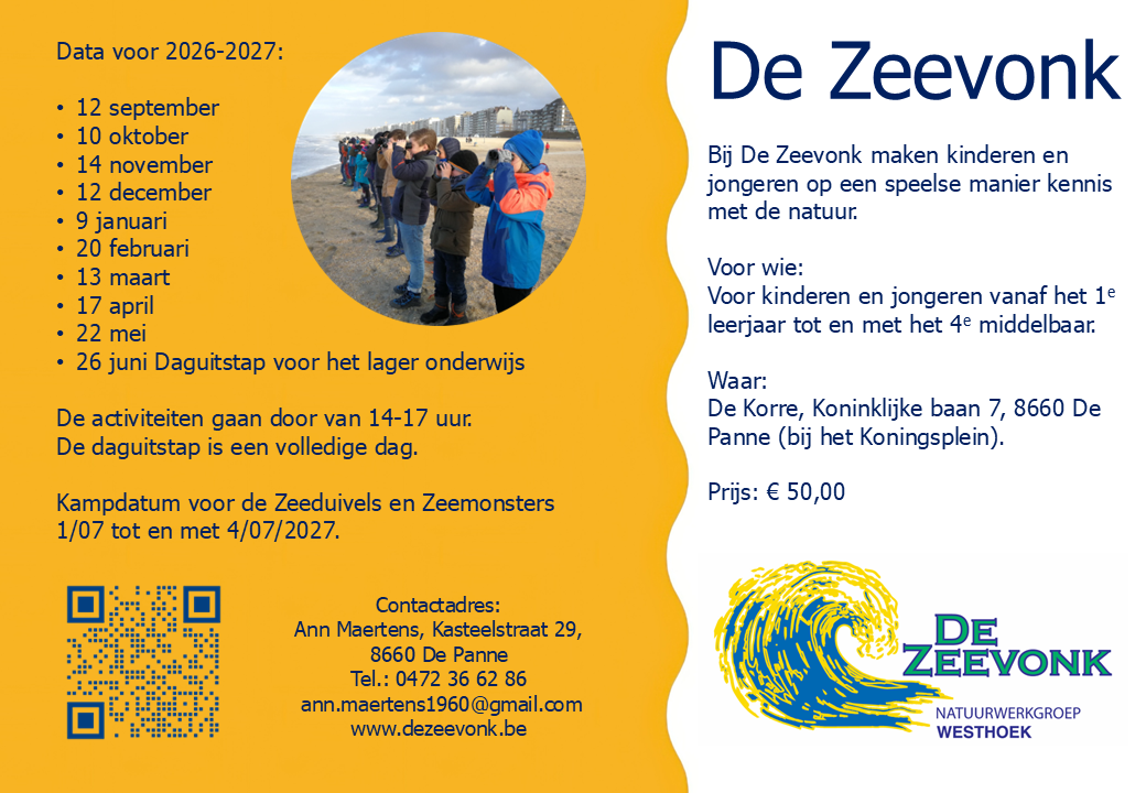 De Zeevonk | data 2026-2027